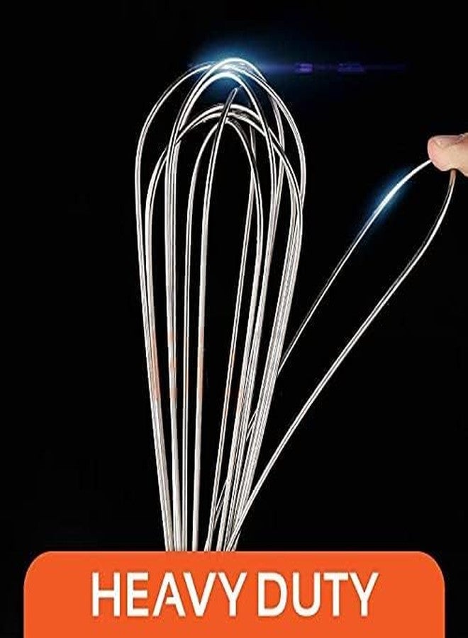 4EV7 Stainless Steel Combo Set of 2 Stainless Steel Egg Whisk and Potato Masher (Silver) - Image 2